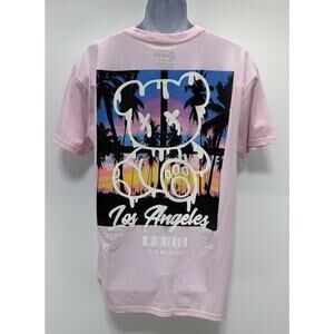 MEN'S GSTR Shirt Pink Drip Bear Los Angles Street wear T Shirt XL